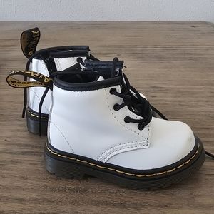 White Toddler Doc Marten Boots